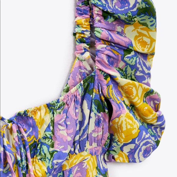 NWT - Zara - Printed corset style mini dress - Size XXL - Picture 5 of 7